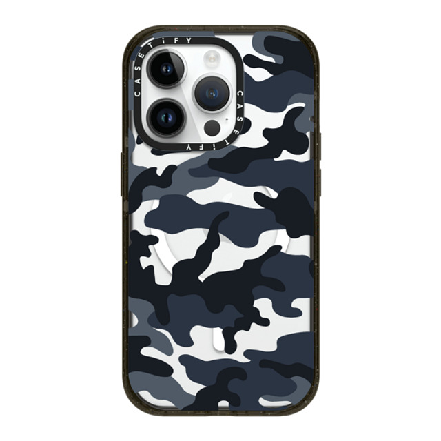 CASETiFY iPhone 14 Pro ケース ブラック インパクトケース MagSafe対応 Camo Camo Over - Cool Black