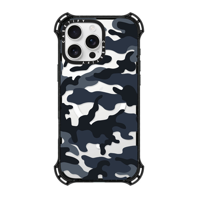 CASETiFY iPhone 16 Pro Max ケース ブラック バウンスケース Camo Camo Over - Cool Black