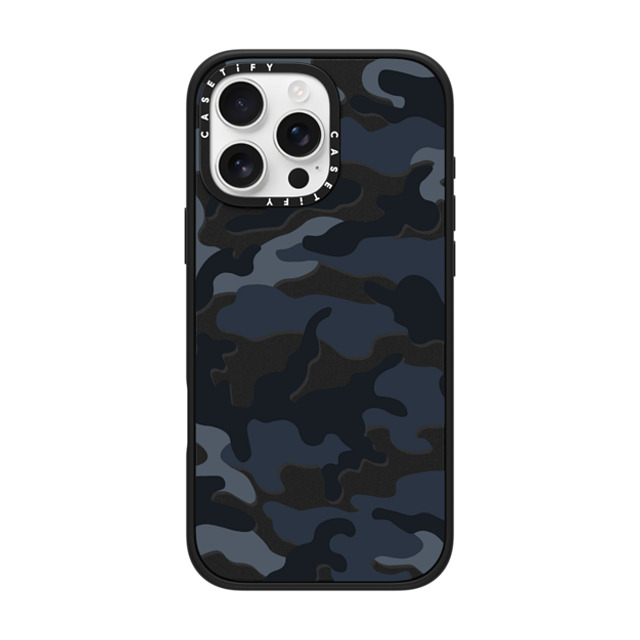 CASETiFY iPhone 16 Pro Max ケース マットブラック インパクトケース MagSafe対応 Camo Camo Over - Cool Black