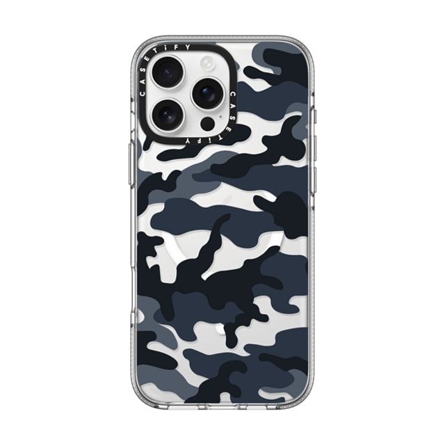 CASETiFY iPhone 16 Pro Max ケース クリア クリア ケース MagSafe対応 Camo Camo Over - Cool Black