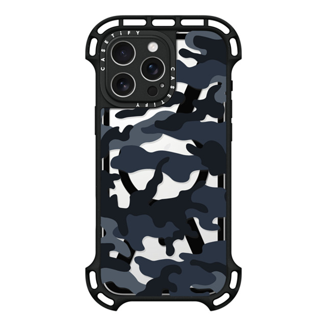 CASETiFY iPhone 16 Pro Max ケース ブラック ウルトラ バウンスケース MagSafe対応 Camo Camo Over - Cool Black