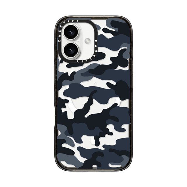 CASETiFY iPhone 16 ケース ブラック インパクトケース MagSafe対応 Camo Camo Over - Cool Black