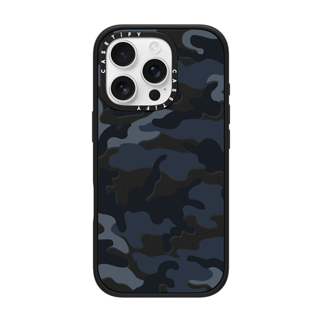 CASETiFY iPhone 16 Pro ケース マットブラック インパクトケース Camo Camo Over - Cool Black