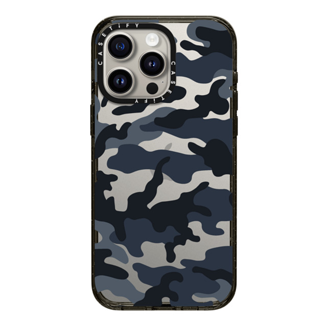 CASETiFY iPhone 15 Pro Max ケース ブラック インパクトケース Camo Camo Over - Cool Black