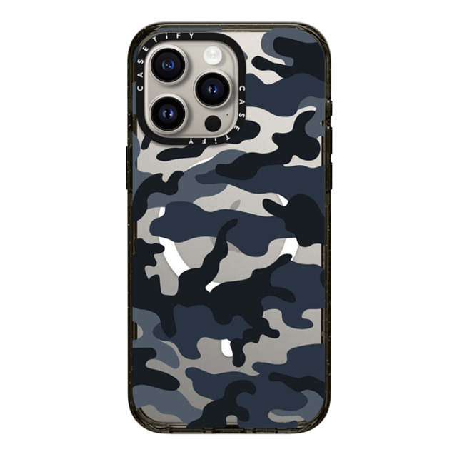 CASETiFY iPhone 15 Pro Max ケース ブラック インパクトケース MagSafe対応 Camo Camo Over - Cool Black