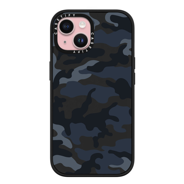 CASETiFY iPhone 15 ケース マットブラック インパクトケース MagSafe対応 Camo Camo Over - Cool Black