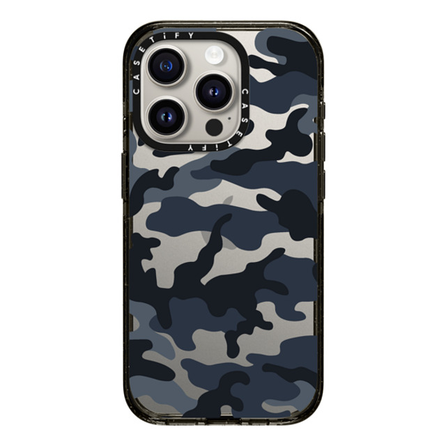 CASETiFY iPhone 15 Pro ケース ブラック インパクトケース Camo Camo Over - Cool Black