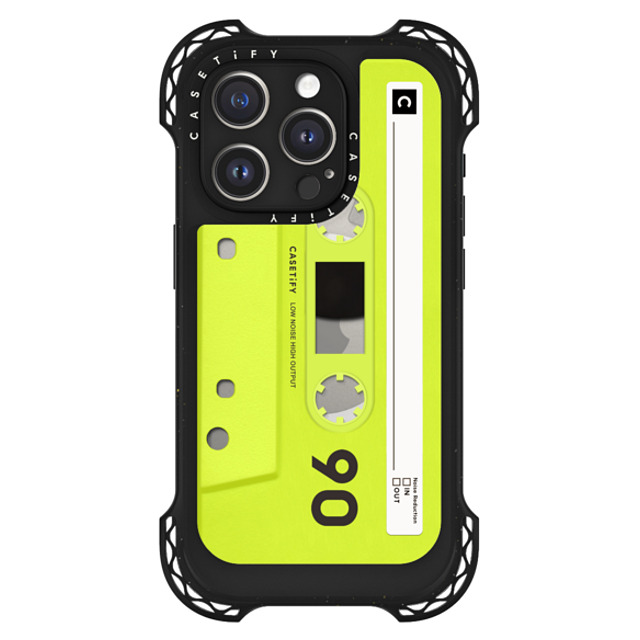 CASETiFY iPhone 15 Pro Case Black ウルトラ バウンスケース MagSafe対応 Cassette Cassette CASETiFY MiXTAPE - Neon Yellow Back to School CASETiFY iPhone 15 Pro Case Black ウルトラ バウンスケース MagSafe対応 Cassette Cassette CASETiFY MiXTAPE - Neon Yellow Back to School
