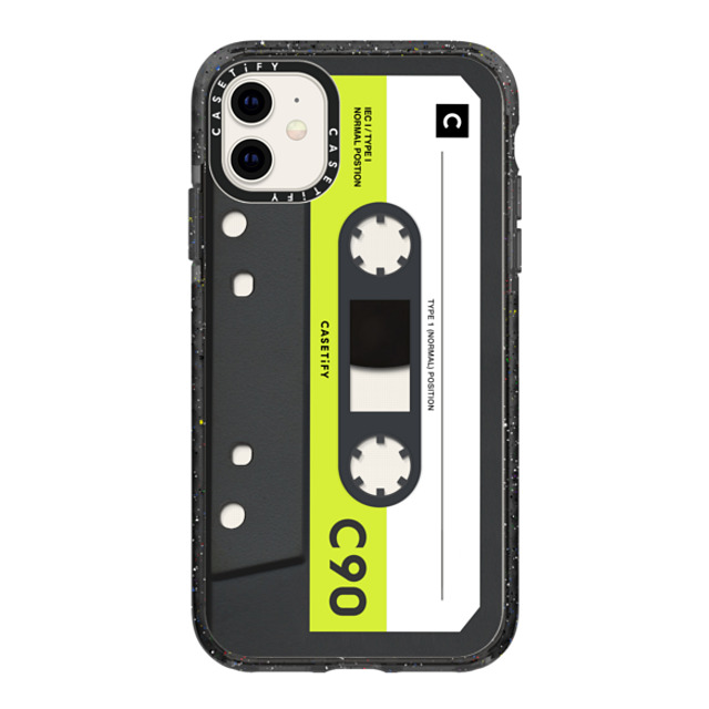 CASETiFY iPhone 11 ケース ブラック インパクトケース Cassette Cassette CASETiFY MiXTAPE - Neon Remix Back to School CASETiFY iPhone 11 ケース ブラック インパクトケース Cassette Cassette CASETiFY MiXTAPE - Neon Remix Back to School