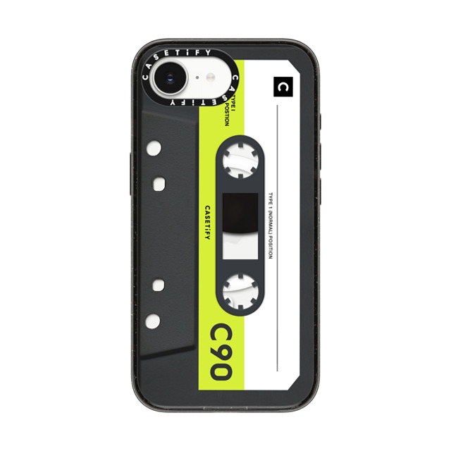 CASETiFY iPhone 16e ケース ブラック インパクトケース MagSafe対応 Cassette Cassette CASETiFY MiXTAPE - Neon Remix Back to School CASETiFY iPhone 16e ケース ブラック インパクトケース MagSafe対応 Cassette Cassette CASETiFY MiXTAPE - Neon Remix Back to School