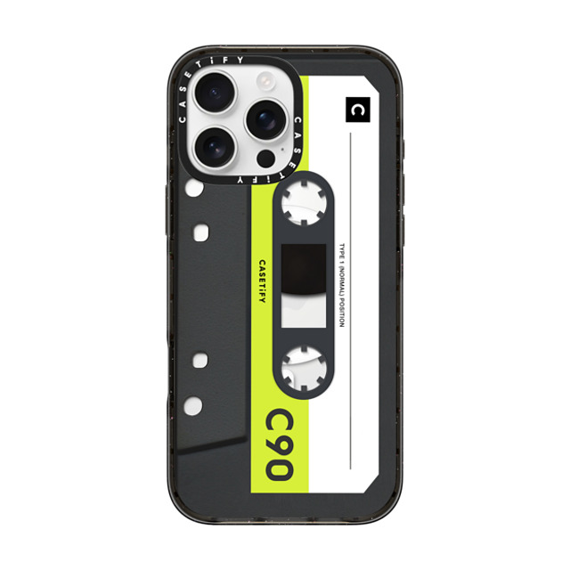CASETiFY iPhone 16 Pro Max Case Black Impact Case MagSafe Compatible Cassette Cassette CASETiFY MiXTAPE - Neon Remix Back to School CASETiFY iPhone 16 Pro Max Case Black Impact Case MagSafe Compatible Cassette Cassette CASETiFY MiXTAPE - Neon Remix Back to School
