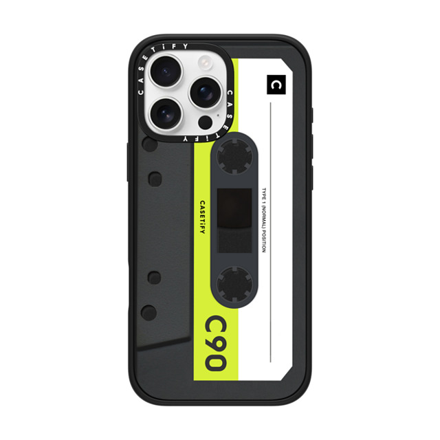 CASETiFY iPhone 16 Pro Max Case Matte Black Impact Case MagSafe Compatible Cassette Cassette CASETiFY MiXTAPE - Neon Remix Back to School CASETiFY iPhone 16 Pro Max Case Matte Black Impact Case MagSafe Compatible Cassette Cassette CASETiFY MiXTAPE - Neon Remix Back to School