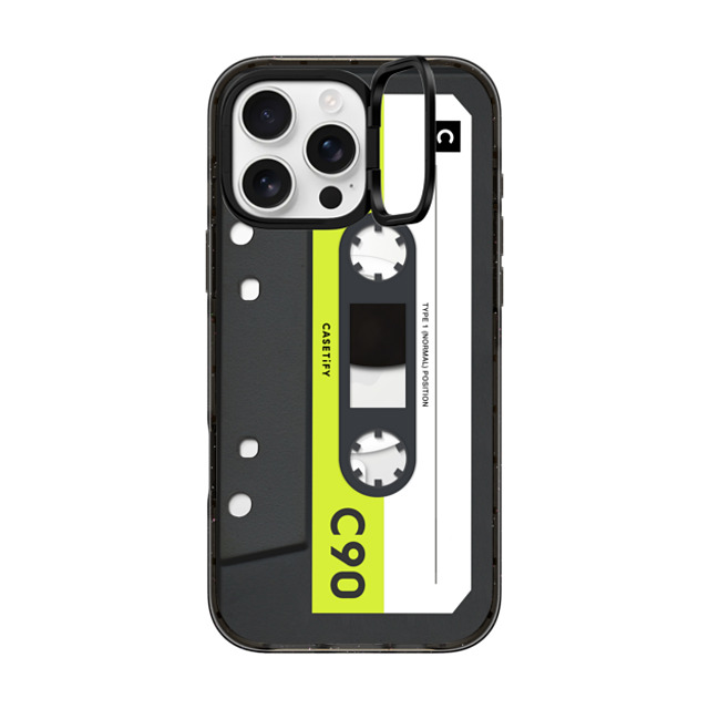 CASETiFY iPhone 16 Pro Max Case Black インパクトリングスタンドケース MagSafe対応 Cassette Cassette CASETiFY MiXTAPE - Neon Remix Back to School CASETiFY iPhone 16 Pro Max Case Black インパクトリングスタンドケース MagSafe対応 Cassette Cassette CASETiFY MiXTAPE - Neon Remix Back to School