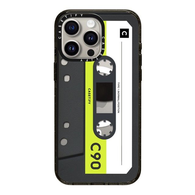 CASETiFY iPhone 15 Pro Max Case Black Impact Case MagSafe Compatible Cassette Cassette CASETiFY MiXTAPE - Neon Remix Back to School CASETiFY iPhone 15 Pro Max Case Black Impact Case MagSafe Compatible Cassette Cassette CASETiFY MiXTAPE - Neon Remix Back to School