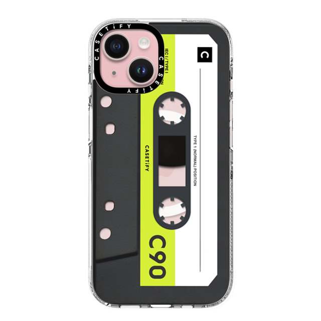 CASETiFY iPhone 15 Case クリア クリア ケース MagSafe対応 Cassette Cassette CASETiFY MiXTAPE - Neon Remix Back to School CASETiFY iPhone 15 Case クリア クリア ケース MagSafe対応 Cassette Cassette CASETiFY MiXTAPE - Neon Remix Back to School