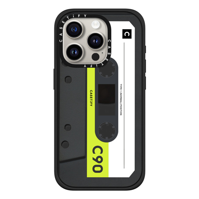 CASETiFY iPhone 15 Pro Case Matte Black Impact Case MagSafe Compatible Cassette Cassette CASETiFY MiXTAPE - Neon Remix Back to School CASETiFY iPhone 15 Pro Case Matte Black Impact Case MagSafe Compatible Cassette Cassette CASETiFY MiXTAPE - Neon Remix Back to School