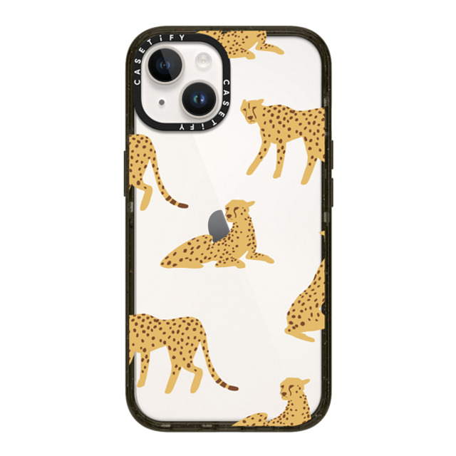 CASETiFY iPhone 14 ケース ブラック インパクトケース Leopard,Animal,Animal Cheetah Power