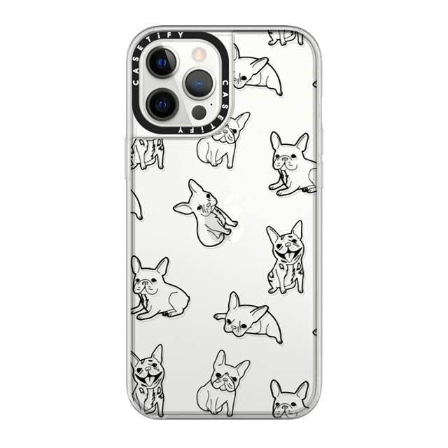 CASETiFY iPhone 12 Pro Max Case クリア グリップケース Dog 犬 Pardon My Frenchie - Black Mother's Day CASETiFY iPhone 12 Pro Max Case クリア グリップケース Dog 犬 Pardon My Frenchie - Black Mother's Day