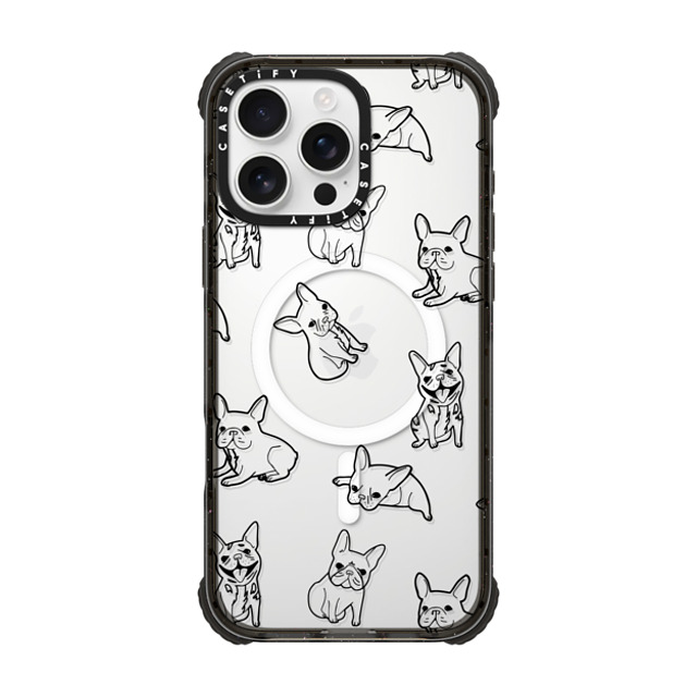 CASETiFY iPhone 16 Pro Max Case Black ウルトラ インパクトケース MagSafe 対応 Dog 犬 Pardon My Frenchie - Black Mother's Day CASETiFY iPhone 16 Pro Max Case Black ウルトラ インパクトケース MagSafe 対応 Dog 犬 Pardon My Frenchie - Black Mother's Day