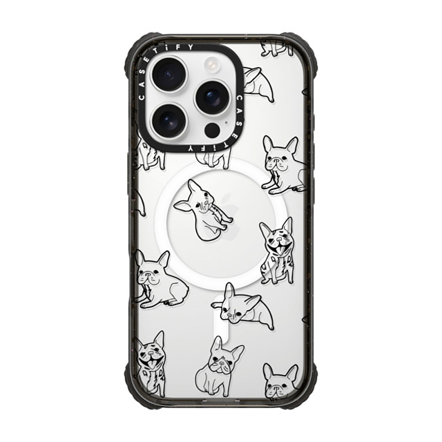CASETiFY iPhone 16 Pro Case Black ウルトラ インパクトケース MagSafe 対応 犬 Pardon My Frenchie - Black CASETiFY iPhone 16 Pro Case Black ウルトラ インパクトケース MagSafe 対応 犬 Pardon My Frenchie - Black