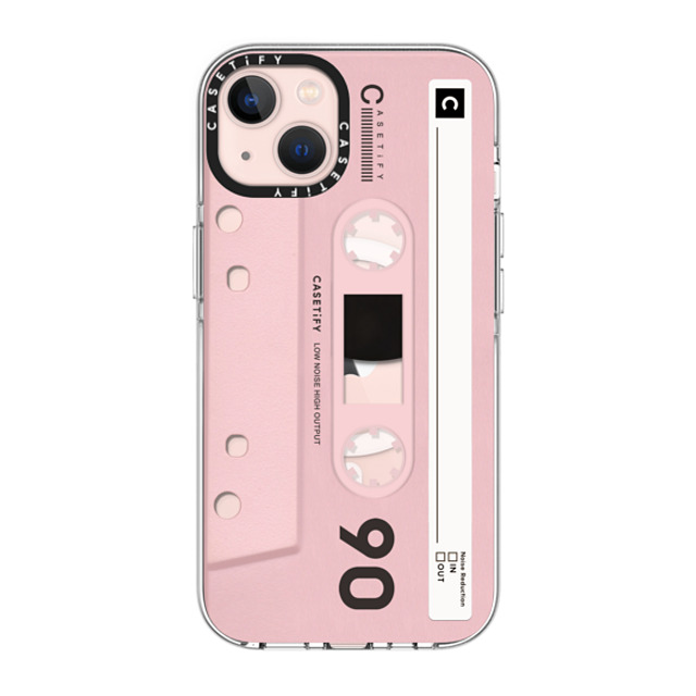 CASETiFY iPhone 13 ケース クリア クリア ケース MagSafe対応 Cassette CASETiFY MiXTAPE - Pink