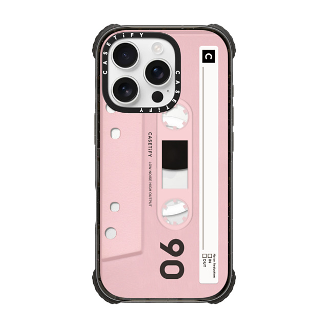 CASETiFY iPhone 16 Pro ケース ブラック ウルトラ インパクトケース MagSafe 対応 Cassette Cassette CASETiFY MiXTAPE - Pink Father's Day CASETiFY iPhone 16 Pro ケース ブラック ウルトラ インパクトケース MagSafe 対応 Cassette Cassette CASETiFY MiXTAPE - Pink Father's Day