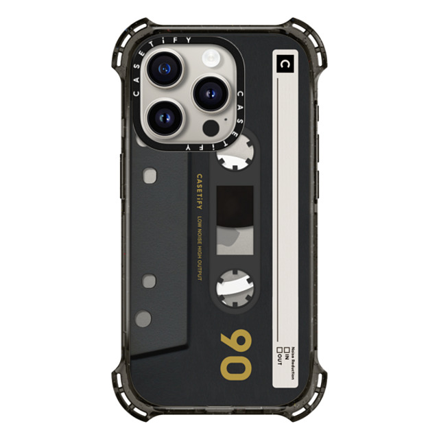 CASETiFY iPhone 15 Pro ケース ブラック バウンスケース Cassette,Pattern Cassette,Pattern CASETiFY MiXTAPE - Black Back to School CASETiFY iPhone 15 Pro ケース ブラック バウンスケース Cassette,Pattern Cassette,Pattern CASETiFY MiXTAPE - Black Back to School