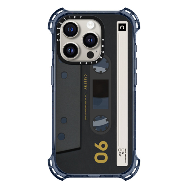 CASETiFY iPhone 15 Pro Case Classic Blue バウンスケース Cassette,Pattern CASETiFY MiXTAPE - Black CASETiFY iPhone 15 Pro Case Classic Blue バウンスケース Cassette,Pattern CASETiFY MiXTAPE - Black