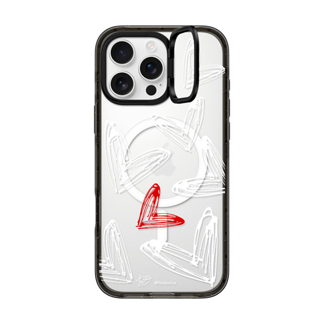 Fer Da Sliva x CASETiFY iPhone 16 Pro Max Case Heart,Love Black インパクトリングスタンドケース MagSafe対応 Corazon de Fer Multi W & R Mother's Day Fer Da Sliva x CASETiFY iPhone 16 Pro Max Case Heart,Love Black インパクトリングスタンドケース MagSafe対応 Corazon de Fer Multi W & R Mother's Day