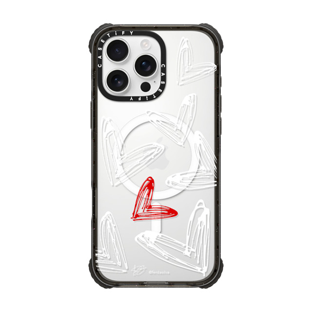 Fer Da Sliva x CASETiFY iPhone 16 Pro Max Case Heart,Love Black ウルトラ インパクトケース MagSafe 対応 Corazon de Fer Multi W & R Mother's Day Fer Da Sliva x CASETiFY iPhone 16 Pro Max Case Heart,Love Black ウルトラ インパクトケース MagSafe 対応 Corazon de Fer Multi W & R Mother's Day