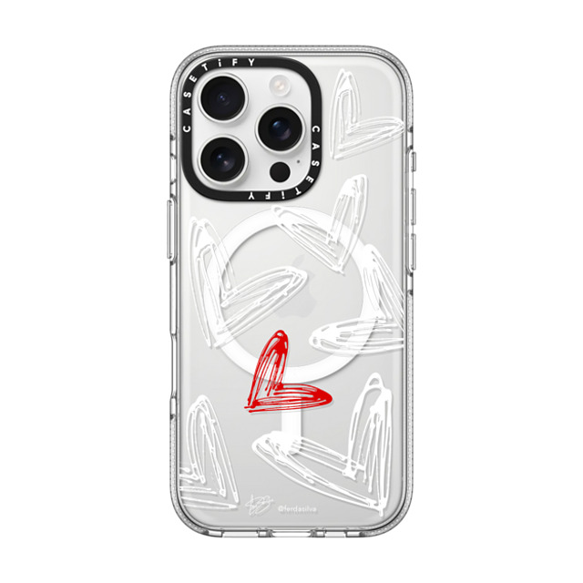 Fer Da Sliva x CASETiFY iPhone 16 Pro ケース Heart,Love クリア クリア ケース MagSafe対応 Corazon de Fer Multi W & R Father's Day Fer Da Sliva x CASETiFY iPhone 16 Pro ケース Heart,Love クリア クリア ケース MagSafe対応 Corazon de Fer Multi W & R Father's Day