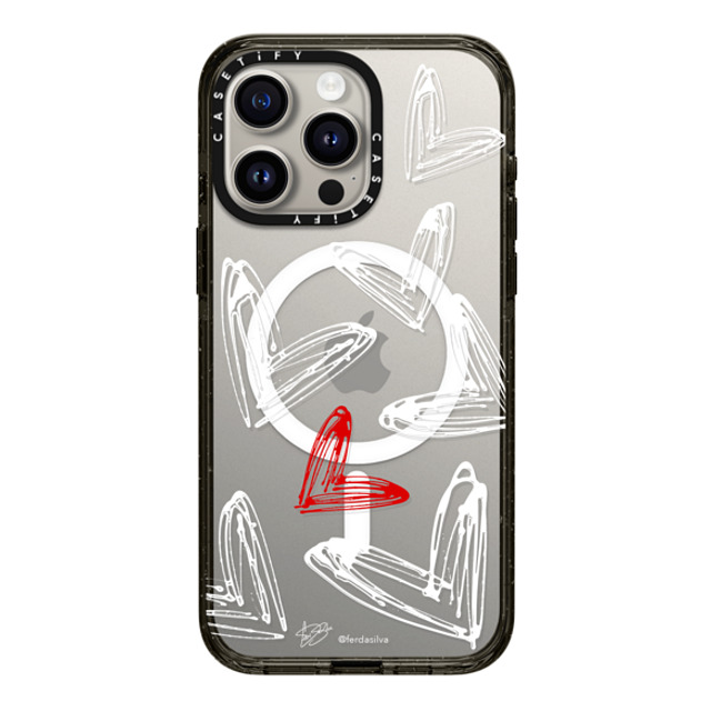 Fer Da Sliva x CASETiFY iPhone 15 Pro Max Case Heart,Love Black Impact Case MagSafe Compatible Corazon de Fer Multi W & R Mother's Day Fer Da Sliva x CASETiFY iPhone 15 Pro Max Case Heart,Love Black Impact Case MagSafe Compatible Corazon de Fer Multi W & R Mother's Day