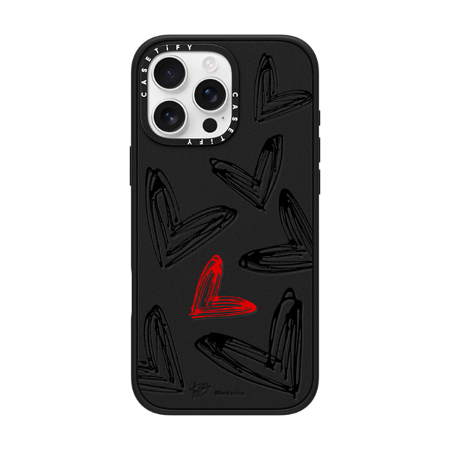 Fer Da Sliva x CASETiFY iPhone 16 Pro Max Case Heart,Love マットブラック Impact Case MagSafe Compatible Corazon de Fer Multi B & R Mother's Day Fer Da Sliva x CASETiFY iPhone 16 Pro Max Case Heart,Love マットブラック Impact Case MagSafe Compatible Corazon de Fer Multi B & R Mother's Day