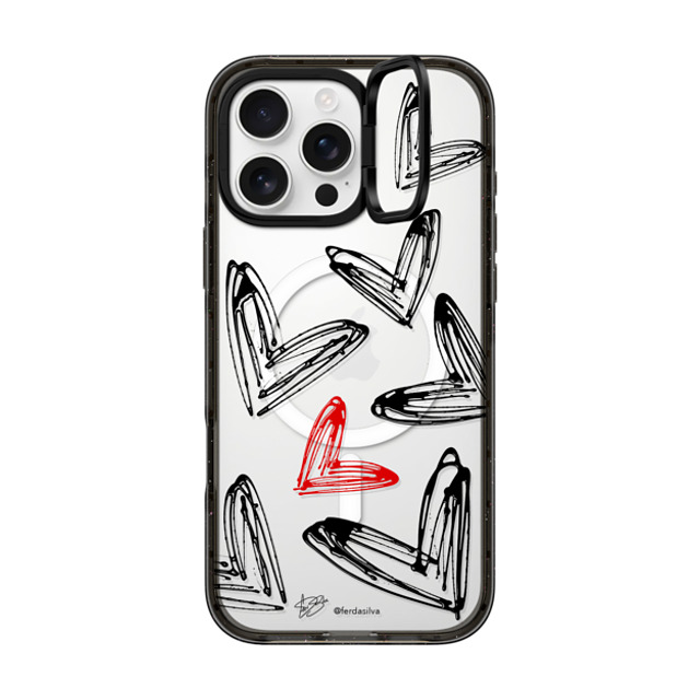 Fer Da Sliva x CASETiFY iPhone 16 Pro Max Case Heart,Love Black インパクトリングスタンドケース MagSafe対応 Corazon de Fer Multi B & R Back to School Fer Da Sliva x CASETiFY iPhone 16 Pro Max Case Heart,Love Black インパクトリングスタンドケース MagSafe対応 Corazon de Fer Multi B & R Back to School