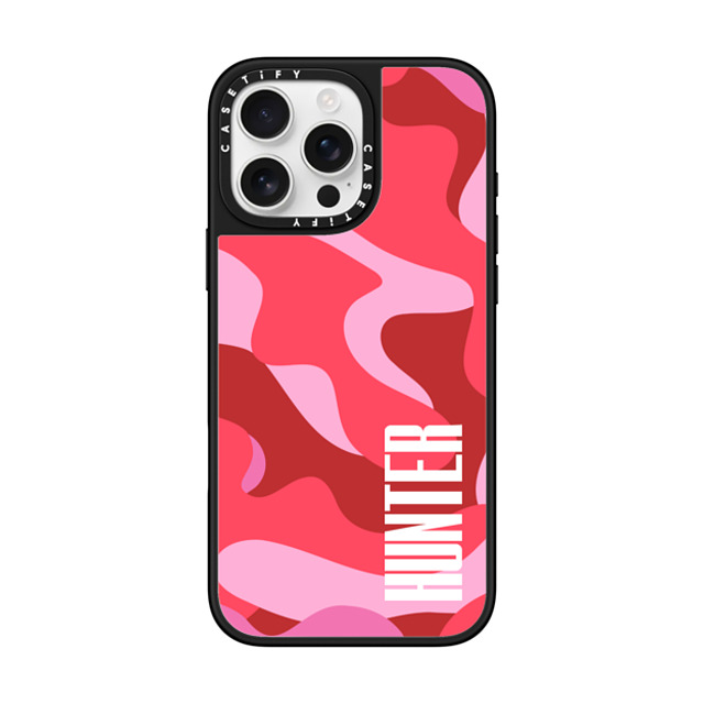 CASETiFY iPhone 16 Pro Max ケース Silver on Black ミラーケース MagSafe対応 Custom Case - hunter