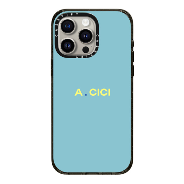 CASETiFY iPhone 15 Pro Max Case Black Impact Case MagSafe Compatible Custom Case - A. CICI CASETiFY iPhone 15 Pro Max Case Black Impact Case MagSafe Compatible Custom Case - A. CICI