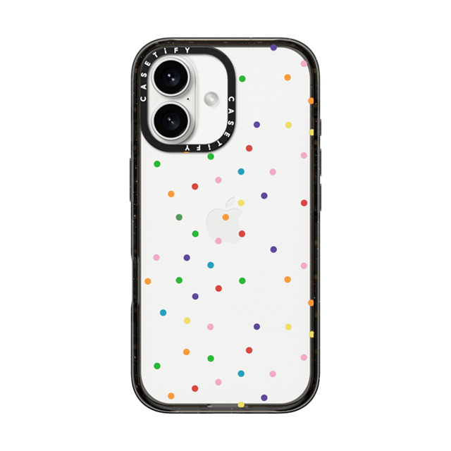 Emeline x CASETiFY iPhone 16 Case Black インパクトケース Confetti Transparent Mother's Day Emeline x CASETiFY iPhone 16 Case Black インパクトケース Confetti Transparent Mother's Day