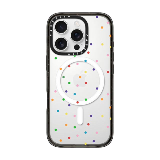 Emeline x CASETiFY iPhone 16 Pro Case Black Impact Case MagSafe Compatible Confetti Transparent Mother's Day Emeline x CASETiFY iPhone 16 Pro Case Black Impact Case MagSafe Compatible Confetti Transparent Mother's Day