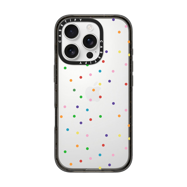 Emeline x CASETiFY iPhone 16 Pro Case Black インパクトケース Confetti Transparent Mother's Day Emeline x CASETiFY iPhone 16 Pro Case Black インパクトケース Confetti Transparent Mother's Day