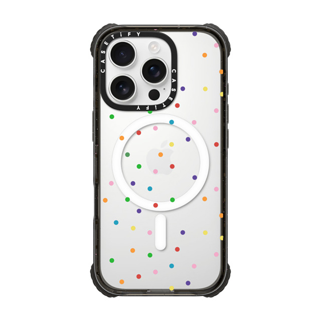 Emeline x CASETiFY iPhone 16 Pro Case Black ウルトラ インパクトケース MagSafe 対応 Confetti Transparent Mother's Day Emeline x CASETiFY iPhone 16 Pro Case Black ウルトラ インパクトケース MagSafe 対応 Confetti Transparent Mother's Day