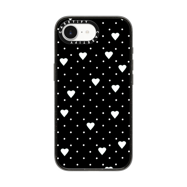Emeline x CASETiFY iPhone 16e Case Heart,Love Black Impact Case MagSafe Compatible Pin Point Hearts Black Back to School Emeline x CASETiFY iPhone 16e Case Heart,Love Black Impact Case MagSafe Compatible Pin Point Hearts Black Back to School