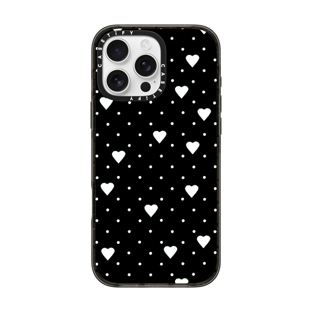 Emeline x CASETiFY iPhone 16 Pro Max Case Heart,Love Black Impact Case MagSafe Compatible Pin Point Hearts Black Back to School Emeline x CASETiFY iPhone 16 Pro Max Case Heart,Love Black Impact Case MagSafe Compatible Pin Point Hearts Black Back to School