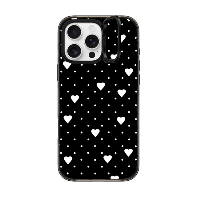 Emeline x CASETiFY iPhone 16 Pro Max Case Heart,Love Black インパクトリングスタンドケース MagSafe対応 Pin Point Hearts Black Back to School Emeline x CASETiFY iPhone 16 Pro Max Case Heart,Love Black インパクトリングスタンドケース MagSafe対応 Pin Point Hearts Black Back to School