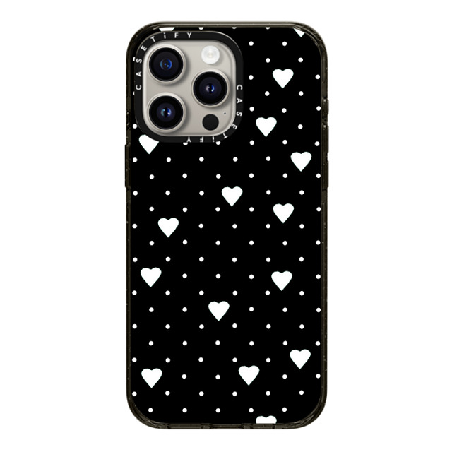 Emeline x CASETiFY iPhone 15 Pro Max Case Heart,Love Black Impact Case MagSafe Compatible Pin Point Hearts Black Back to School Emeline x CASETiFY iPhone 15 Pro Max Case Heart,Love Black Impact Case MagSafe Compatible Pin Point Hearts Black Back to School