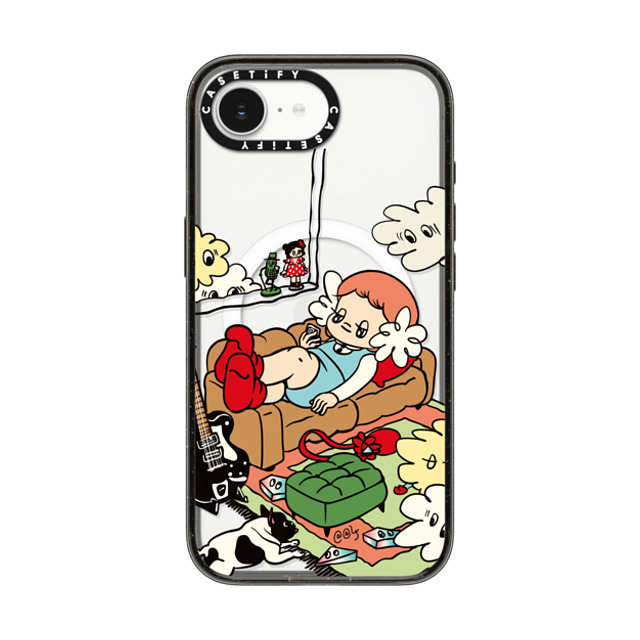 Sora and Her Friends x CASETiFY iPhone 16e ケース Cartoon,Cloud ブラック インパクトケース MagSafe対応 Cozy Saturday Phone Case Back to School Sora and Her Friends x CASETiFY iPhone 16e ケース Cartoon,Cloud ブラック インパクトケース MagSafe対応 Cozy Saturday Phone Case Back to School