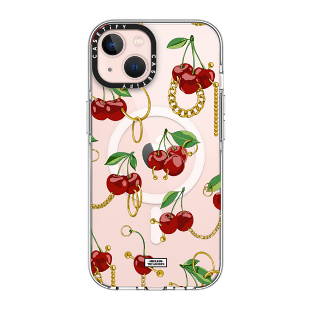 Useless Treasures x CASETiFY iPhone 13 ケース クリア クリア ケース MagSafe対応 Cherry Bling By Useless Treasures