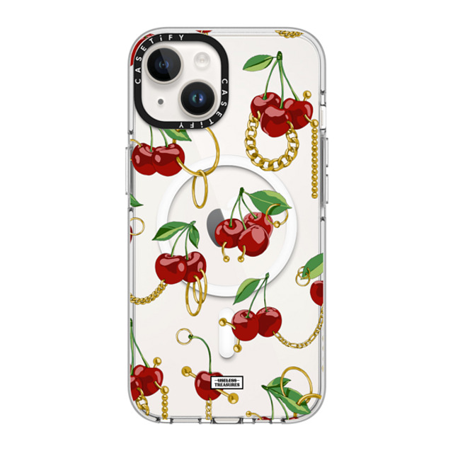 Useless Treasures x CASETiFY iPhone 14 ケース クリア クリア ケース MagSafe対応 Cherry Bling By Useless Treasures