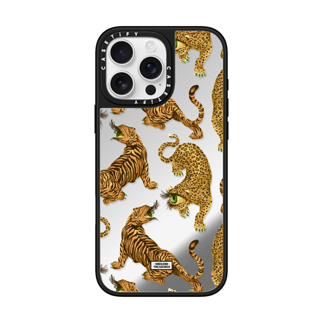 Useless Treasures x CASETiFY iPhone 16 Pro Max ケース Tiger,Animal Silver on Black ミラーケース MagSafe対応 Tiger Eye By Useless Treasures Father's Day Useless Treasures x CASETiFY iPhone 16 Pro Max ケース Tiger,Animal Silver on Black ミラーケース MagSafe対応 Tiger Eye By Useless Treasures Father's Day
