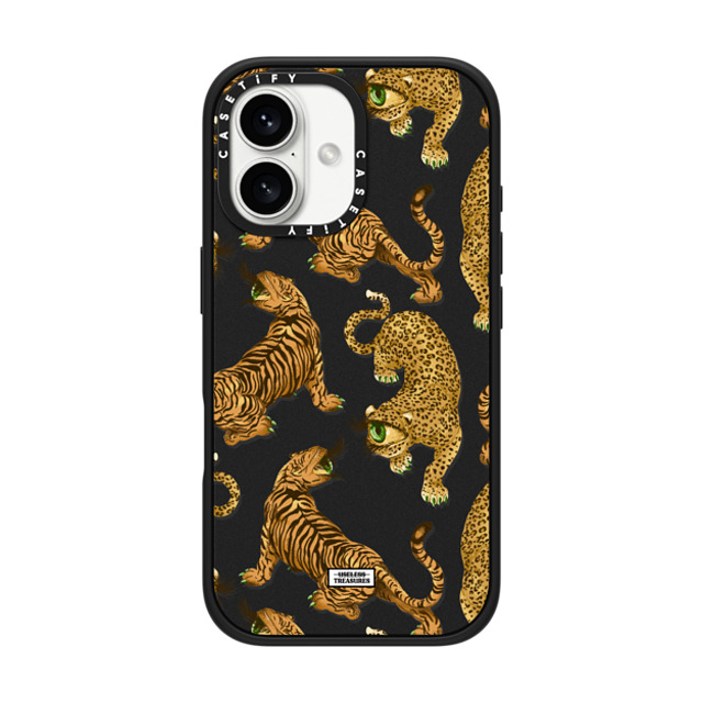 Useless Treasures x CASETiFY iPhone 16 ケース マットブラック インパクトケース MagSafe対応 Tiger Eye By Useless Treasures Useless Treasures x CASETiFY iPhone 16 ケース マットブラック インパクトケース MagSafe対応 Tiger Eye By Useless Treasures
