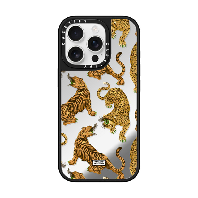 Useless Treasures x CASETiFY iPhone 16 Pro Case Tiger,Animal Silver on Black ミラーケース MagSafe対応 Tiger Eye By Useless Treasures Mother's Day Useless Treasures x CASETiFY iPhone 16 Pro Case Tiger,Animal Silver on Black ミラーケース MagSafe対応 Tiger Eye By Useless Treasures Mother's Day